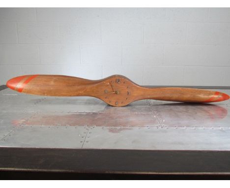 Propeller converted to a mid century style clock