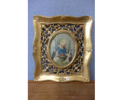 An Italian gilt framed Icon print 