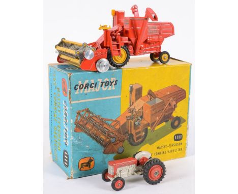 Corgi Major, No 1111 Massey-Ferguson '780' Combine Harvester:, with card insert,boxed, together with a Massey-Ferguson Tracto