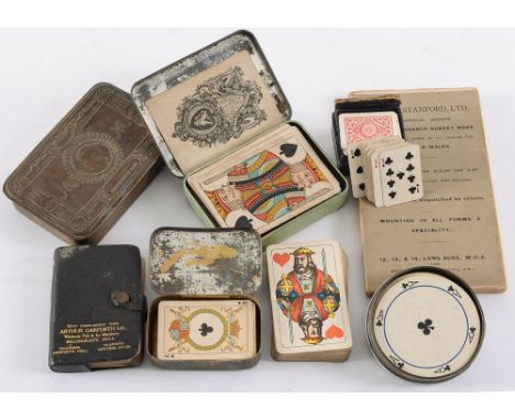 A collection of part sets of playing cards:, mainly early 20th century.