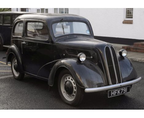 A 1954 Ford Popular 103E registration HFK 791:, 1172cc, black with red interior, 3754 miles, currently on SORN., together wit