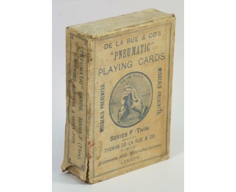 A set of World War I playing cards by Thomas de La Rue & Co:., the backs printed with the RFC badge, contained in their origi