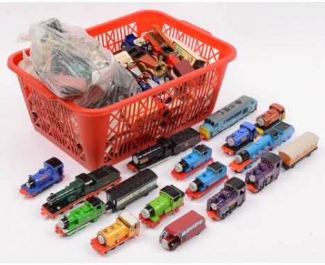 A group of Ertel 'Thomas the Tank Engine' locomotives and rolling stock , together with a collection of MOY and spare parts:,