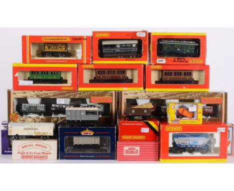A collection of various rolling stock, Hornby, Lima, Bachmann etc:, boxed and loose (some associated boxes).