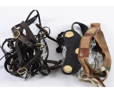A brass plated hound whip and a hunting whip:.