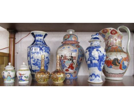 Shelf of Oriental china