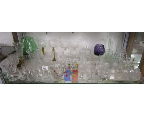 Shelf of glass