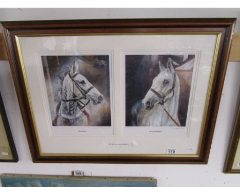 L/E & signed print by D M Dent - 'One Man & Desert Orchid'