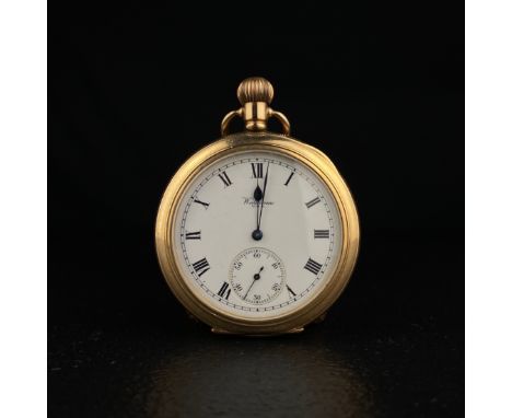 An 19th century American Watch Co. Waltham Mass Duke gentleman's pocket watch having a white enamelled dial bearing Roman num