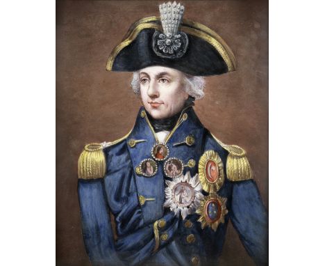 After Lemuel Francis Abbott, early 20th centuryRear-Admiral Sir Horatio Nelsontogether with a portrait of Lady Hamilton as Na