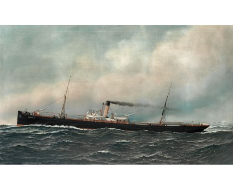 Attributed to Antonio Nicolo Gasparo Jacobsen (Danish/American, 1850-1921)A portrait of Oscar II also known as The Peace Ship