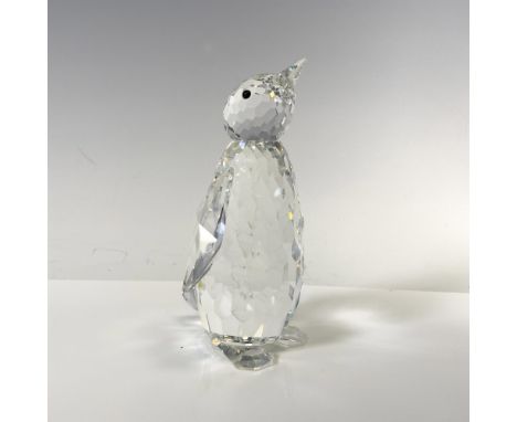 Member of the Kingdom of Ice and Snow, this large crystal figure has nose pointed up looking out with jet crystal button eyes