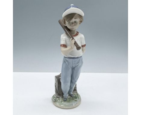 Glossy finish; Features a boy about to play baseball. From the Collectors Society edition of 1990. Includes a white matte col