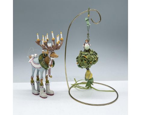 A duo of intricate and festive whimsical designs. Includes the original boxes. Largest item dimensions: 2''L x 3.5''W x 6.5''