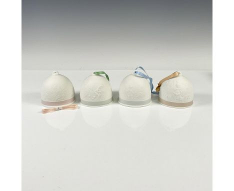 Matte finished porcelain with raised design for 4 seasons. Lladro backstamp. Includes original boxes 5"L x 4.75"W x 4"H. Arti