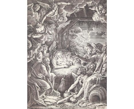 Zuccari, Federico: (1540 Sant Angelo in Vado - Ancona 1609) nach. Anbetung der Hirten. Partes et integritas discordes tempore