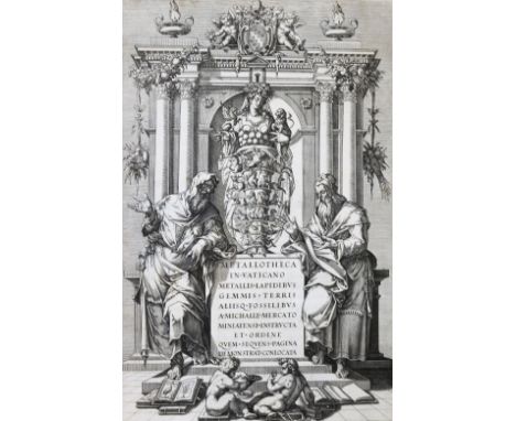 Mercati,M.: Metallotheca. 2 Tle. in 1 Bd. Rom, J.M.Salvioni 1719. Fol. Mit gest. Front., 2 gest. Tvign. u. 6 (1 gefalt.) gest