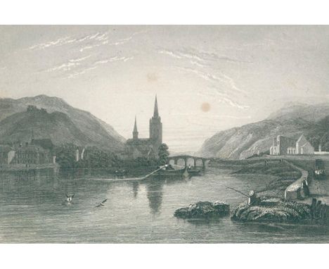 Stieler,K. u.a.: De Rijn. Van zijn Oorsprong tot aan Zee. Arnheim, Egmond &amp; Heuveline (1880). Fol. Mit 52 getönt. Holzsti