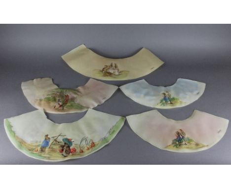 After Beatrix Potter, ten hand-illustrated cellulose lamp shade inserts, by permission F Warne & Co (10)  Warping and some st