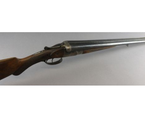 An F Dumoulin & Cie (Liege Belgum) side-by-side boxlock shotgun, late 19th century, 26¾" barrel, 110cm overall,  serial numbe