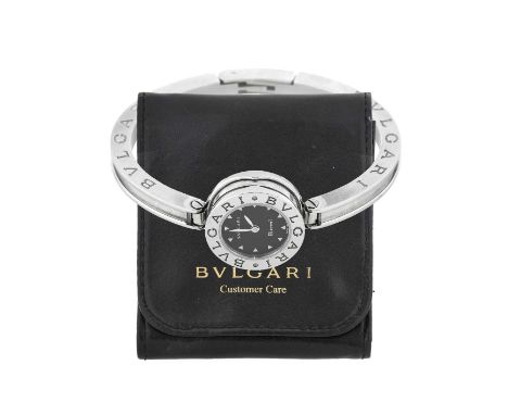 Bulgari: A Lady's Stainless Steel Wristwatch, signed Bulgari, model: B.Zero1, ref: BZ 22 S, 2000's, quartz battery movement, 