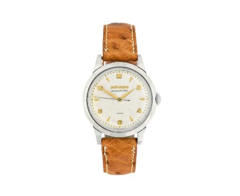Movado: A Stainless Steel Automatic Centre Seconds Wristwatch, signed Movado, model: Tempomatic Sport, ref: 7112, 1950's, (ca