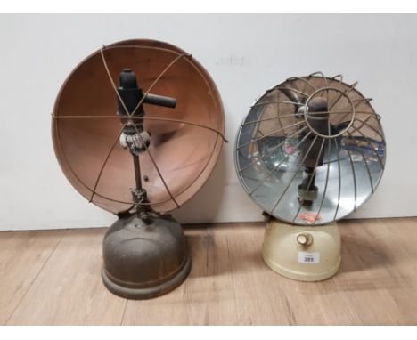 VINTAGE TILLEY HEATER LAMP TOGETHER WITH BIALADDIN BOWL FIRE HEATER LAMP