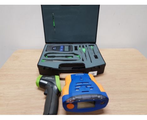 ELMA 610A INFRARED THERMOMETER TOGETHER WITH TETRA  GAS DETECTOR AND A TME 2000 TEMPERATURE SCALE