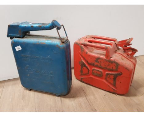 2 VINTAGE PETROL CANS