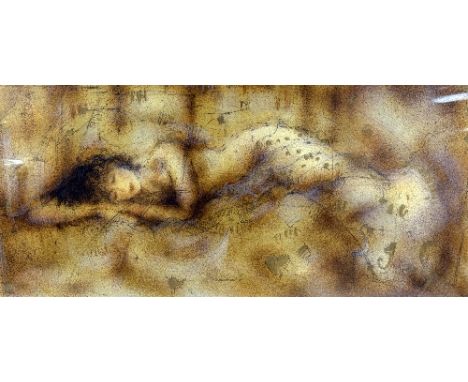 JANET TREBY, 'ENCHANTMENT II', a limited edition print 226/250, signed and numbered in pen, mounted but unframed, 100cm x 39c