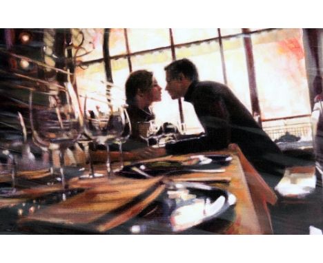 'D'AMOUR I', a limited edition print, indistinctly signed, titled and numbered in pencil, mounted but unframed, 67cm x 47cm