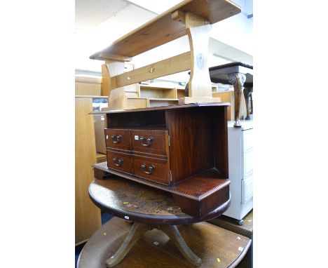 A PINE STOOL, and a mahogany corner tv stand (2)