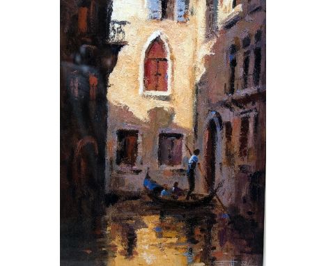 BRIAN JULL, 'SUNLIGHT ON STONE', a limited edition framed print 32/295, signed and numbered, with certificate, 40cm x 30cm