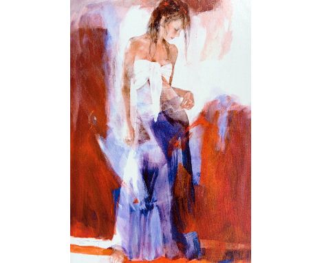 CHRISTINE COMYN, 'ELEGANCE', a limited edition box canvas print, 16/100, signed and numbered in pen, with certificate, 96cm x
