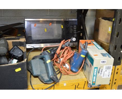 FOUR POWER TOOLS, mostly Black and Decker