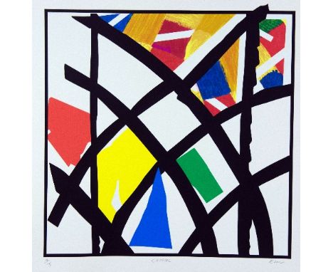 'CRYSTAL', an abstract limited edition print, indistinctly signed, titled and numbered in pencil, 4/175, unmounted and unfram