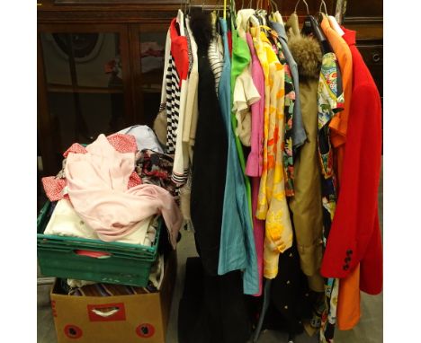 Ladies vintage clothing, to include a Joop! red blazer, Brigitte Haarke pencil dress, Miss Valentino day dress, other clothin