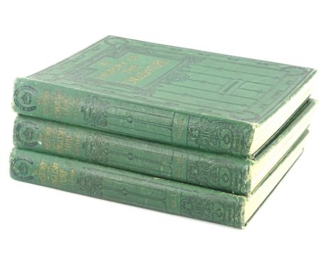 Cook (Theodore Andrea).  A History of the English Turf, 3 vol., lithograph plates, tissue guards, publishers illustrated clot