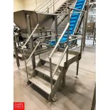 30" x 30" S/S Framed Platform with Stairs and Handrail (Subject to Bulk Bidding)