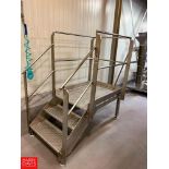 44" x 30" S/S Framed Platform with Stairs and Handrail (Subject to Bulk Bidding)