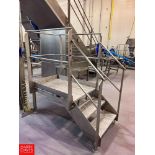 44" x 30" S/S Framed Platform with Stairs and Handrail (Subject to Bulk Bidding)