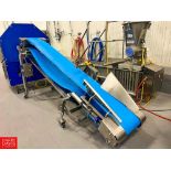 2017 Marchant Schmidt 113" x 13" S/S Inclined Conveyor, Model: M03962001, S/N: 38507009 with Drive