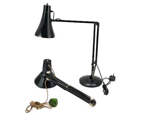 A Danish adjustable lamp. Together with an Anglepoise model 90 lamp. (2)