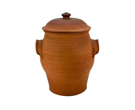 Paul JACKSON (1954) large lidded pot. Ceramic, Helland Pottery mark, height 40cm.