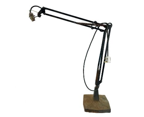A large Herbert Terry Anglepoise lamp. Height 112cm.