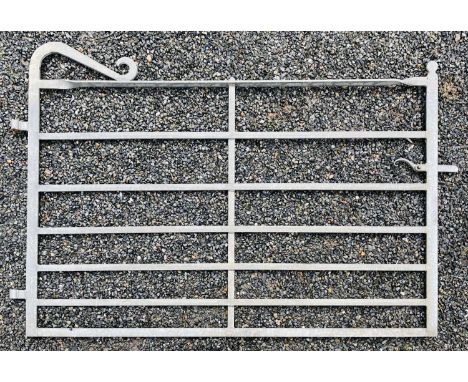 A Cornish wrought iron gate. Width 206.5cm, heigh 135cm.