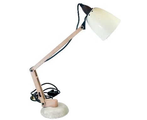 A Mac Lamp for Habitat. With plastic arms and enamel shade.