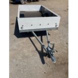 LIGHTWEIGHT UNBRAKED CAR TRAILER – 2M X 1.1M – BALL HITCH