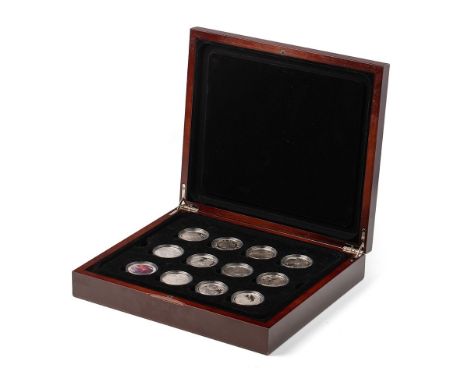 New Zealand, The Lord of The Rings Silver Proof Collection 2003, comprising 24x silver proof crowns struck by The Royal Mint 