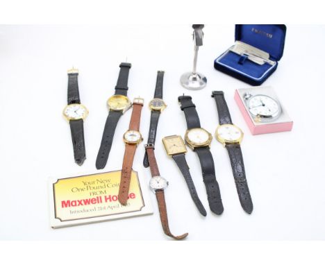 A collection of fashion watches to include a vintage Ingersoll, an Ingersoll pocket watch and others (Qty).